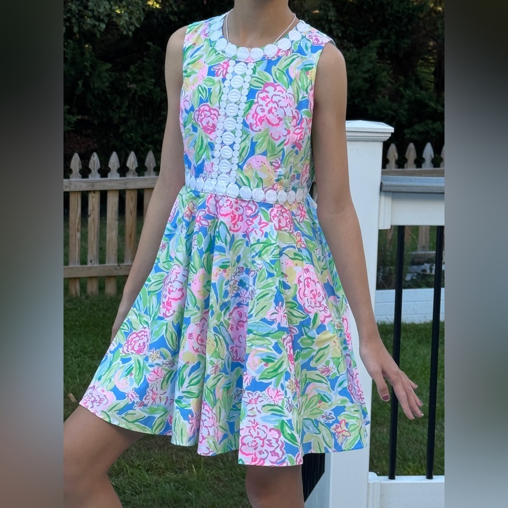 Lilly Pulitzer Girls Idala Cotton Dress size 14